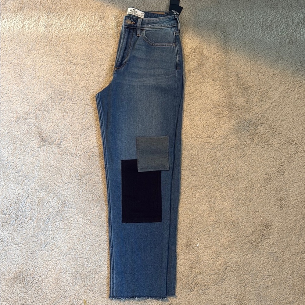 Hollister High Rise Patchwork Jeans